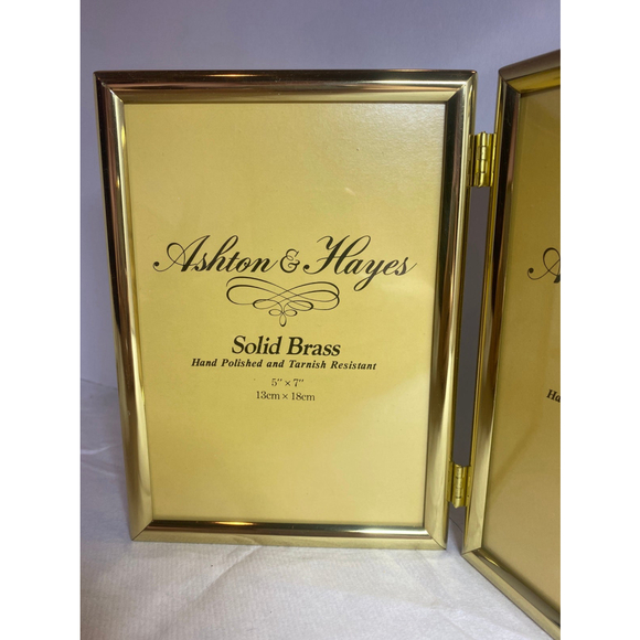 Vintage Solid Brass Picture Frame - Ashton & Hayes - Picture 2 of 3